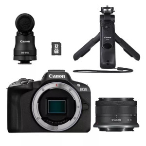 Canon EOS R50 Black 18-45 IS STM Creator Kit