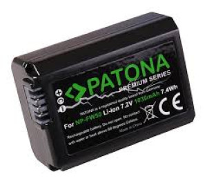 Batteria PATONA Premium compatibile Sony NP-FW50 A6000/A6300/A6400/A6500